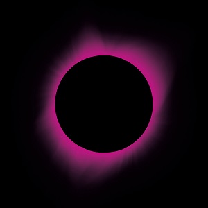 Scope Neglect album cover. Black screen with a purple circle that bleeds outwards.
